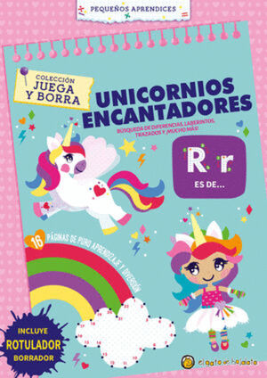 JUEGA Y BORRA. UNICORNIOS ENCANTADORES