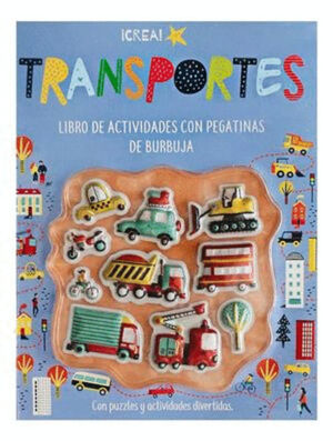 TRANSPORTES. LIBRO DE ACTIVIDADES CON PEGATIVAS DE BURBUJA